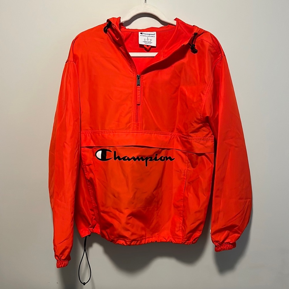 Orange champion windbreaker